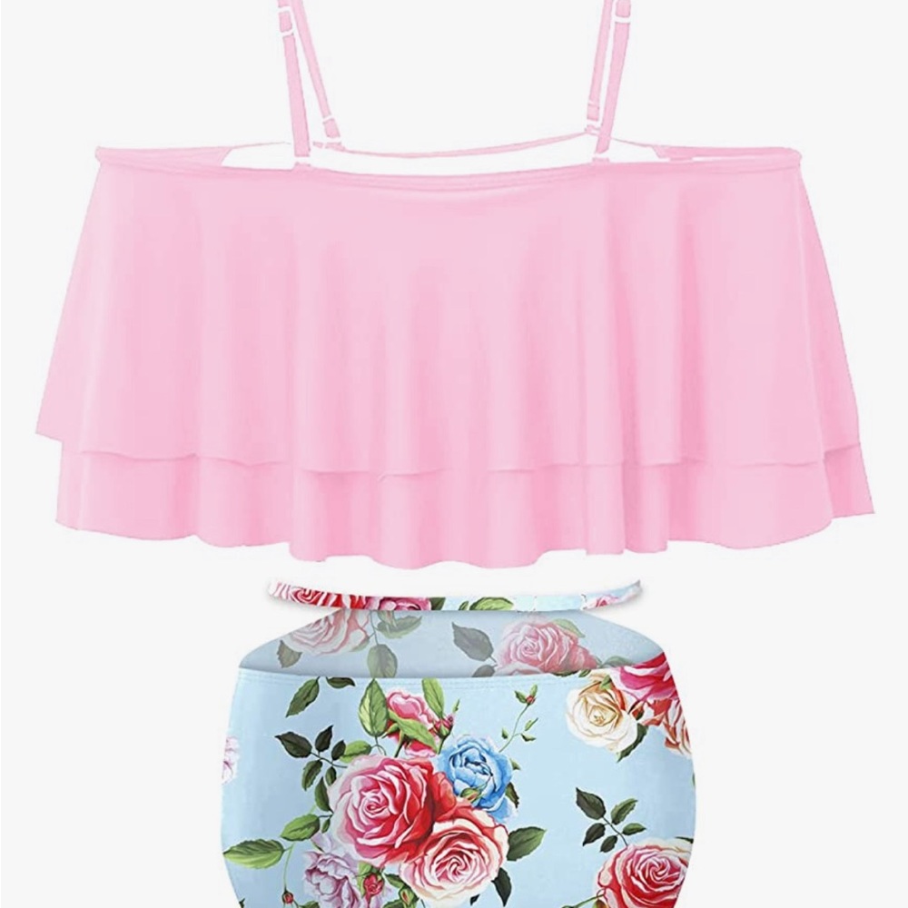 Swim suit, never worn, has tag & protective lining on private area